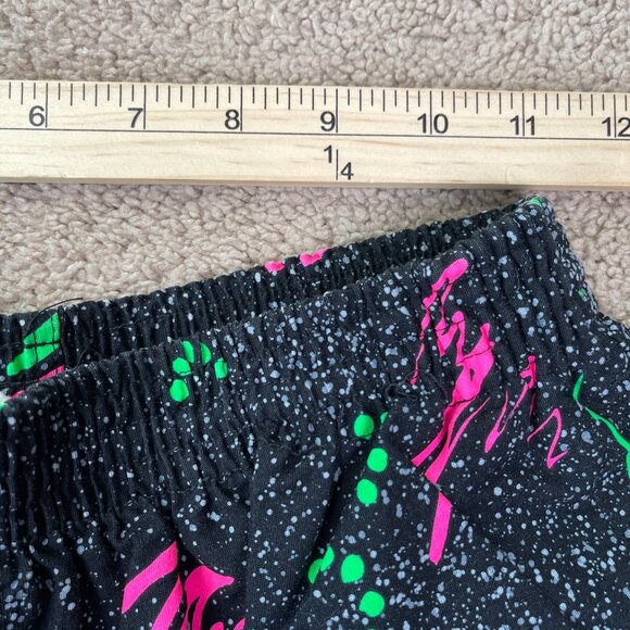 Happy Gecko Shorts Mens S Lizard Neon 90s Beach Pool Swim Trunks 6” Vintage - Picture 4 of 7